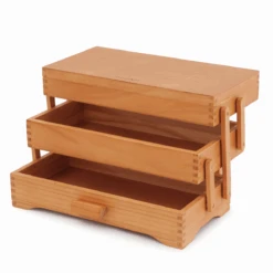 Craft Box - Cantilever Pine Wood -Singer Store 2519013 ALT png