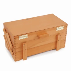 Craft Box - Cantilever Pine Wood -Singer Store 2519013 BCK png