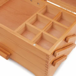 Craft Box - Cantilever Pine Wood -Singer Store 2519013 DT png