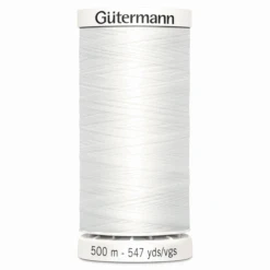 Gutermann Sew-All Thread 500m - White (#800)