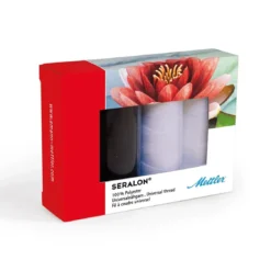 Mettler Seralon No. 100 200m Black And White Set 4 Spools - Thread Set