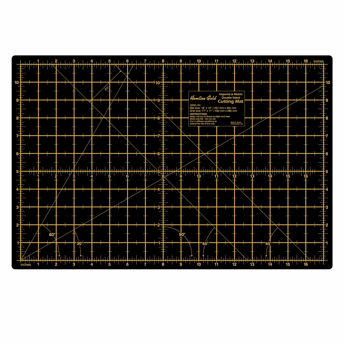 Premium Medium A3 Cutting Mat - 45cm X 30cm *Hemline Gold Edition* 4 Premium Medium A3 Cutting Mat - 45cm X 30cm *Hemline Gold Edition* - Image 2