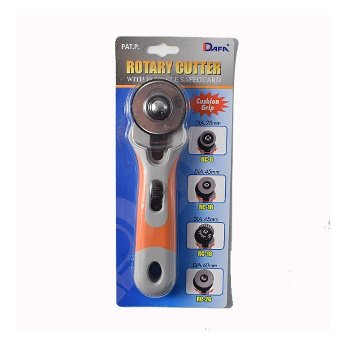 DAFA Orange Rotary Fabric Cutter - 45mm Soft Grip (as Seen On TV) 5 DAFA Orange Rotary Fabric Cutter - 45mm Soft Grip (as Seen On TV) - Image 3