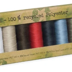 Gutermann Sew-all Thread RPET 100% Recycled Polyester - 10 X 100m Assorted