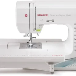 Singer Quantum Stylist 9960 Sewing Machine - Professional Results, Huge Amount Of Stitch Patterns, Extension Table, Hard Cover, Multiple Fonts - New 2025 Model