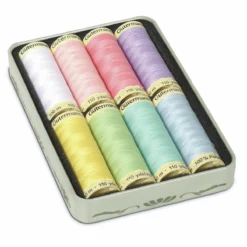 Gutermann Pastel Shades Nostalgic Sew-all Thread 8 X 100m With Storage
