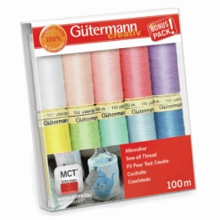 Gutermann Sew-all Thread Set - 10 X 100m Assorted Pastels