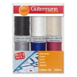 Gutermann Cotton Thread Set No.30 - 6 X 300m -Singer Store 734022 1 ALT