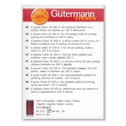 Gutermann Cotton Thread Set No.30 - 6 X 300m -Singer Store 734022 1 BCK