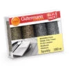 Gutermann Sparkly Thread Set - 4 X 100m (colour Set 1) -Singer Store 734366 1