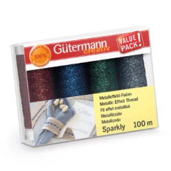 Gutermann Sparkly Thread Set - 4 X 100m (colour Set 2)