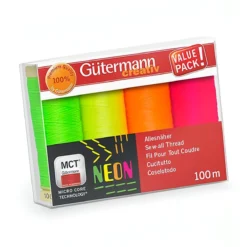 Gutermann Sew-all Neon Thread Set - 4 X 100m
