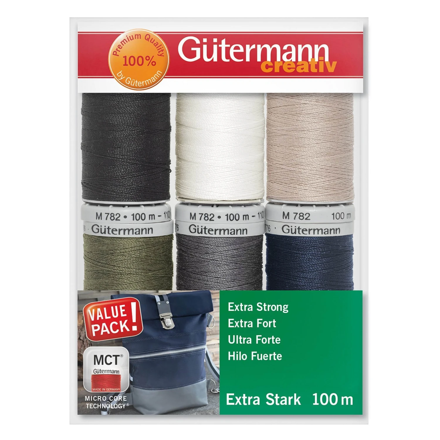 Gutermann Extra Strong Thread Set - 6 X 100m 5 Gutermann Extra Strong Thread Set - 6 X 100m - Image 3