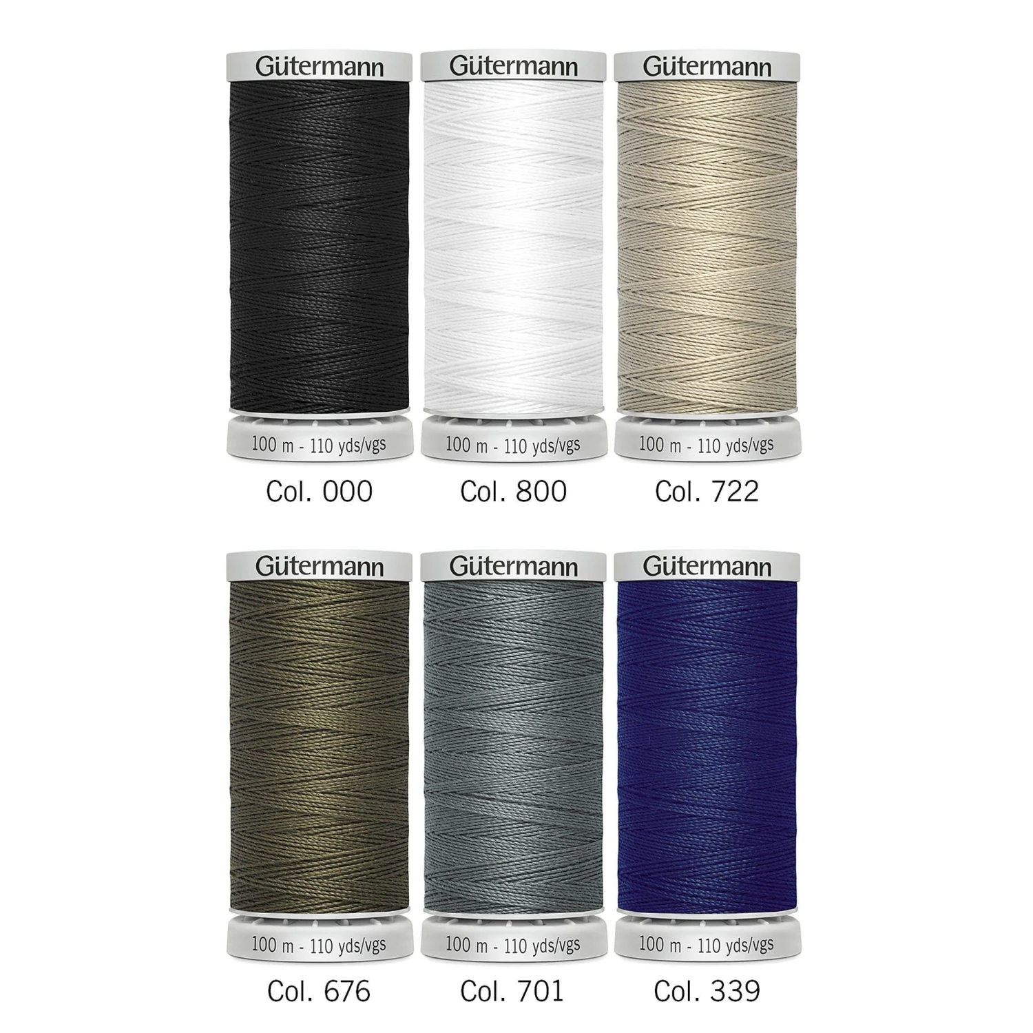 Gutermann Extra Strong Thread Set - 6 X 100m 4 Gutermann Extra Strong Thread Set - 6 X 100m - Image 2