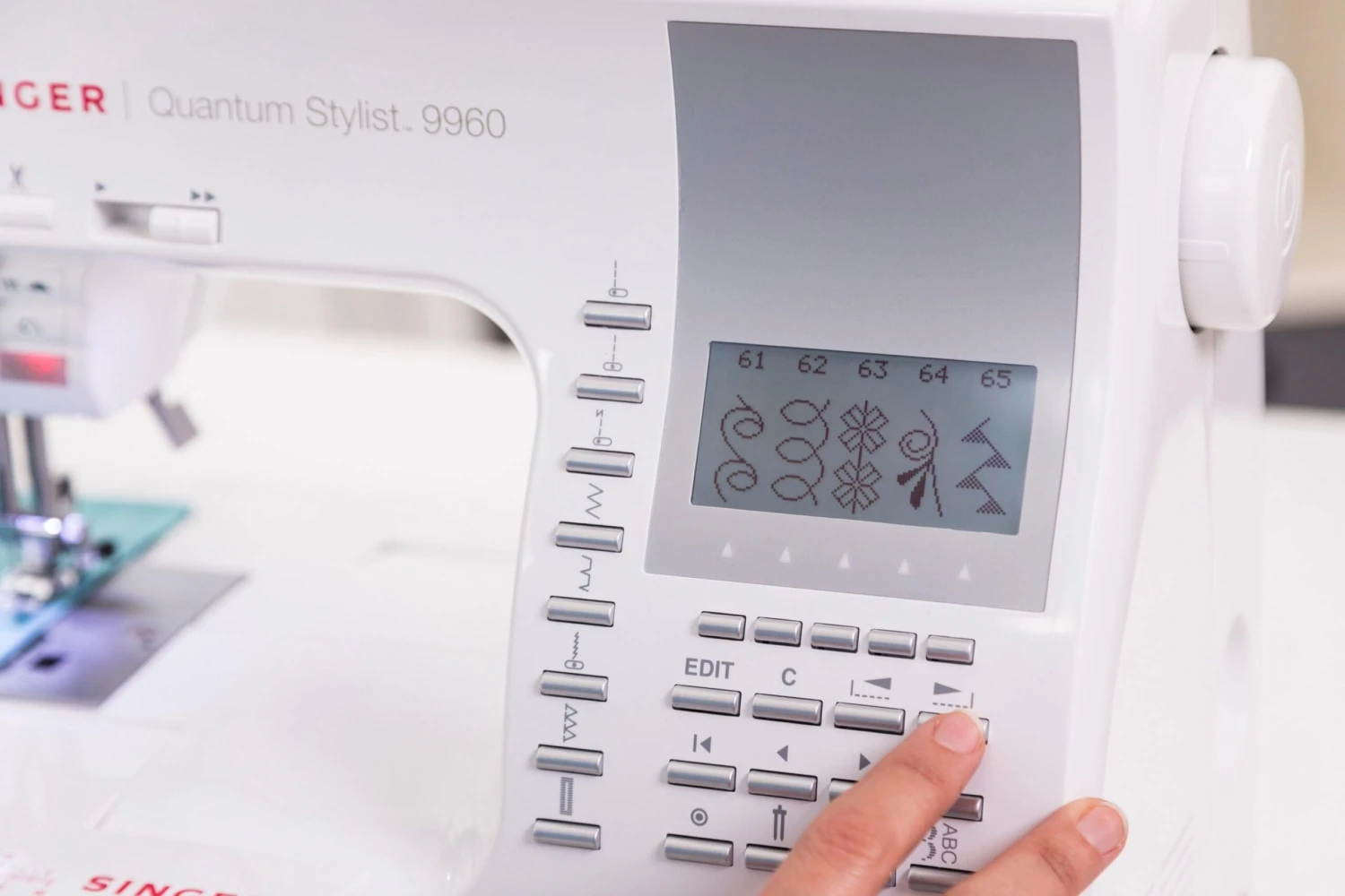 Singer Quantum Stylist 9960 Sewing Machine - Professional Results, Huge Amount Of Stitch Patterns, Extension Table, Hard Cover, Multiple Fonts - New 2025 Model 8 Singer Quantum Stylist 9960 Sewing Machine - Professional Results, Huge Amount Of Stitch Patterns, Extension Table, Hard Cover, Multiple Fonts - New 2025 Model - Image 6