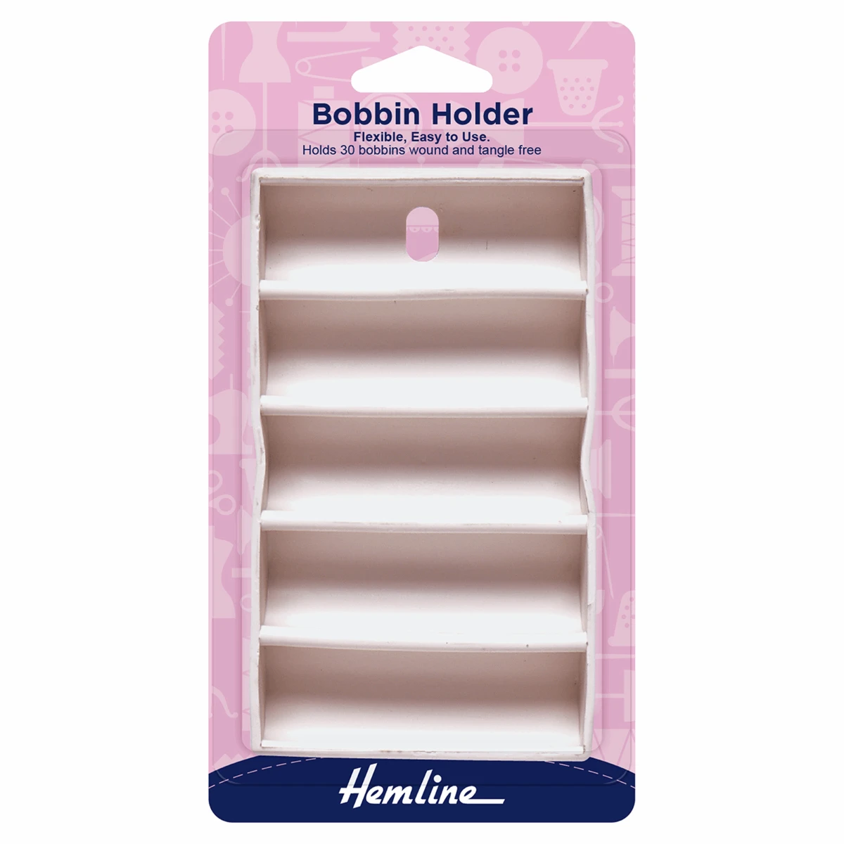 Clover Hemline Silicone Bobbin Holder - 30 Spool 3 Clover Hemline Silicone Bobbin Holder - 30 Spool