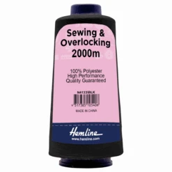 Pack Of 4 X Overlocker Threads Cone 2000m - Black