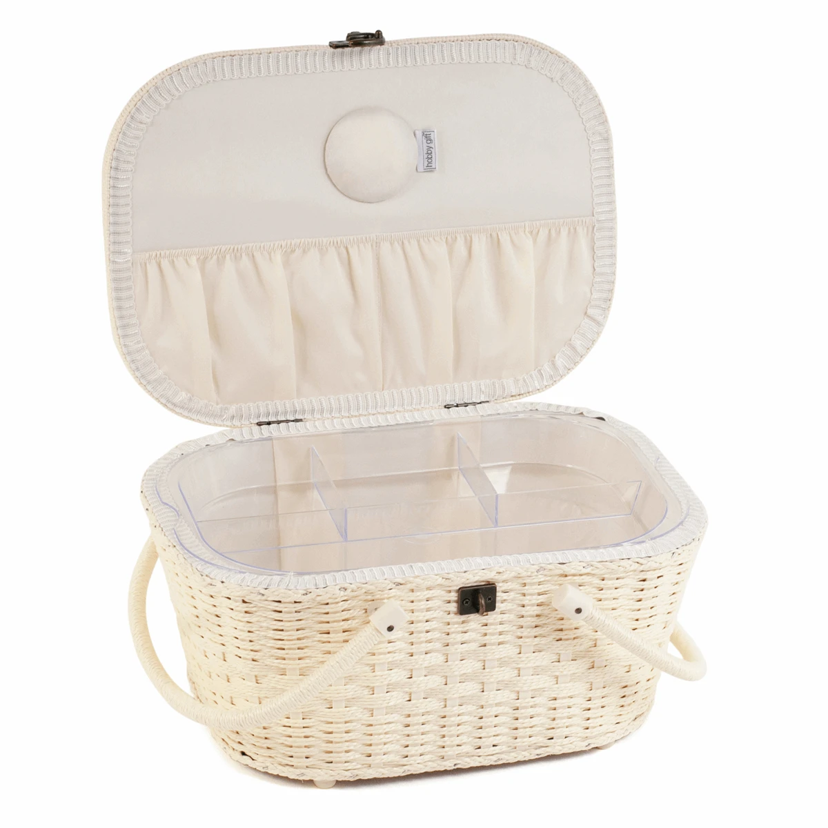 Morris Lemons Wicker Basket Sewing Box 5 Morris Lemons Wicker Basket Sewing Box - Image 3