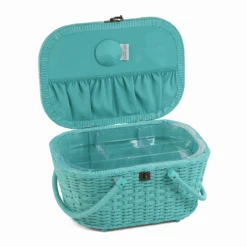 Flutterby Wicker Basket Sewing Box -Singer Store HGLHB 609 OPN png