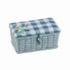 Wild Floral Plaid Rectangle Woven Basket Sewing Box - Small -Singer Store HGSWE 604 png