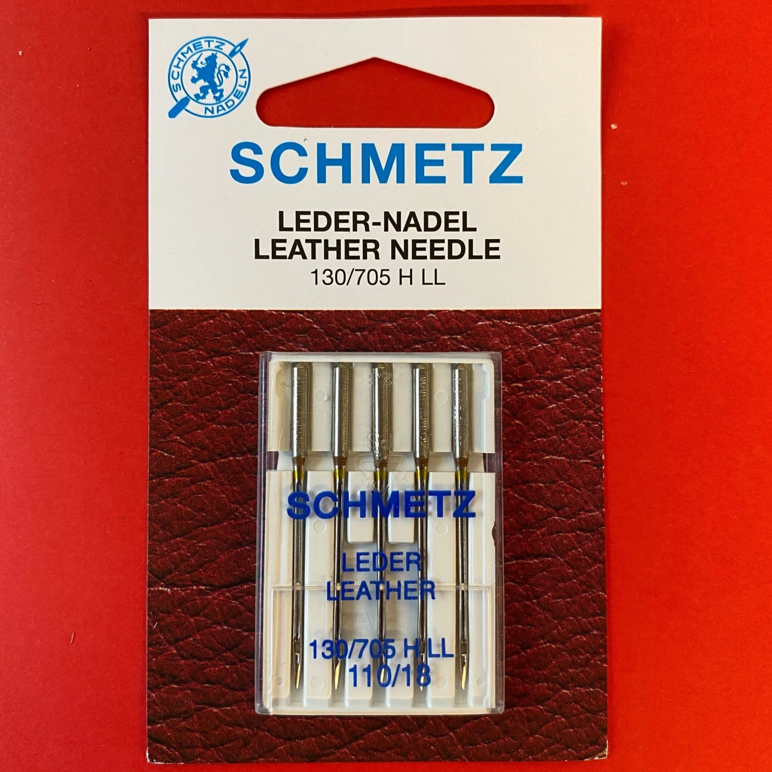 Schmetz 130/705 G LL 110 Leather Needles - 5 Pack 3 Schmetz 130/705 G LL 110 Leather Needles - 5 Pack