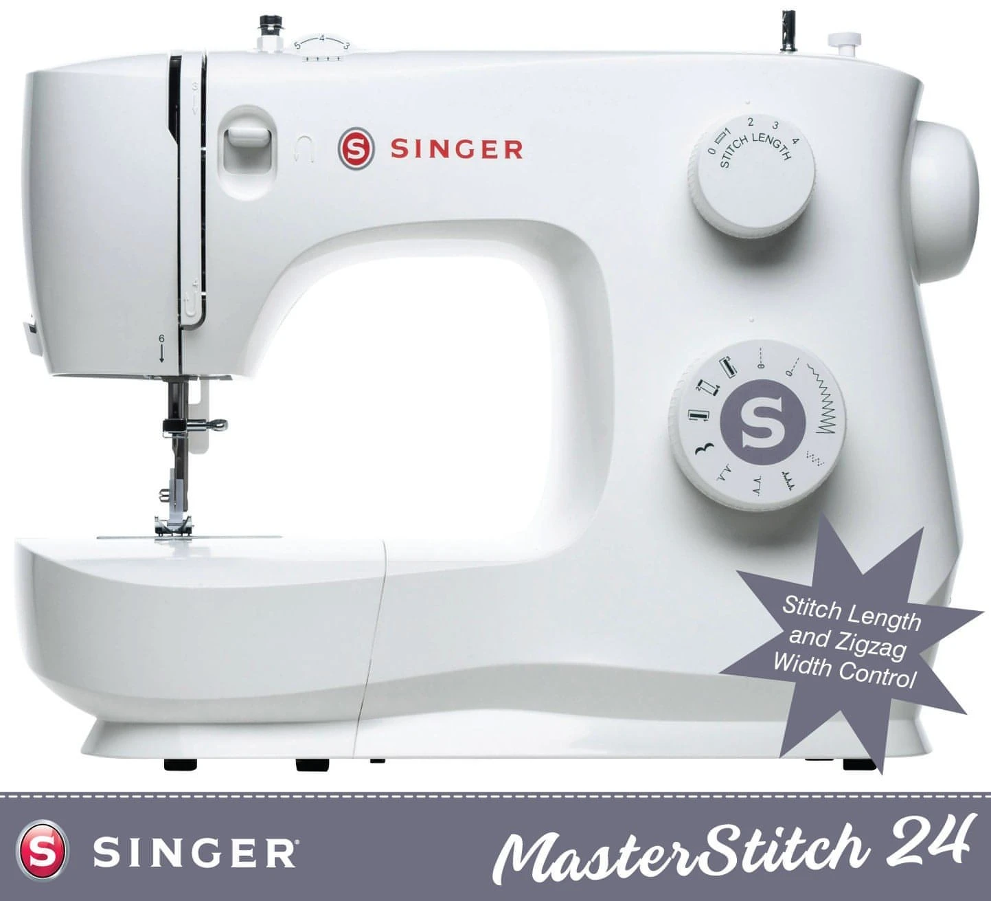Singer M2405 Sewing Machine - Strong, Easy To Use, Portable Modern Singer Machine - New 2025 Model 4 Singer M2405 Sewing Machine - Strong, Easy To Use, Portable Modern Singer Machine - New 2025 Model - Image 2