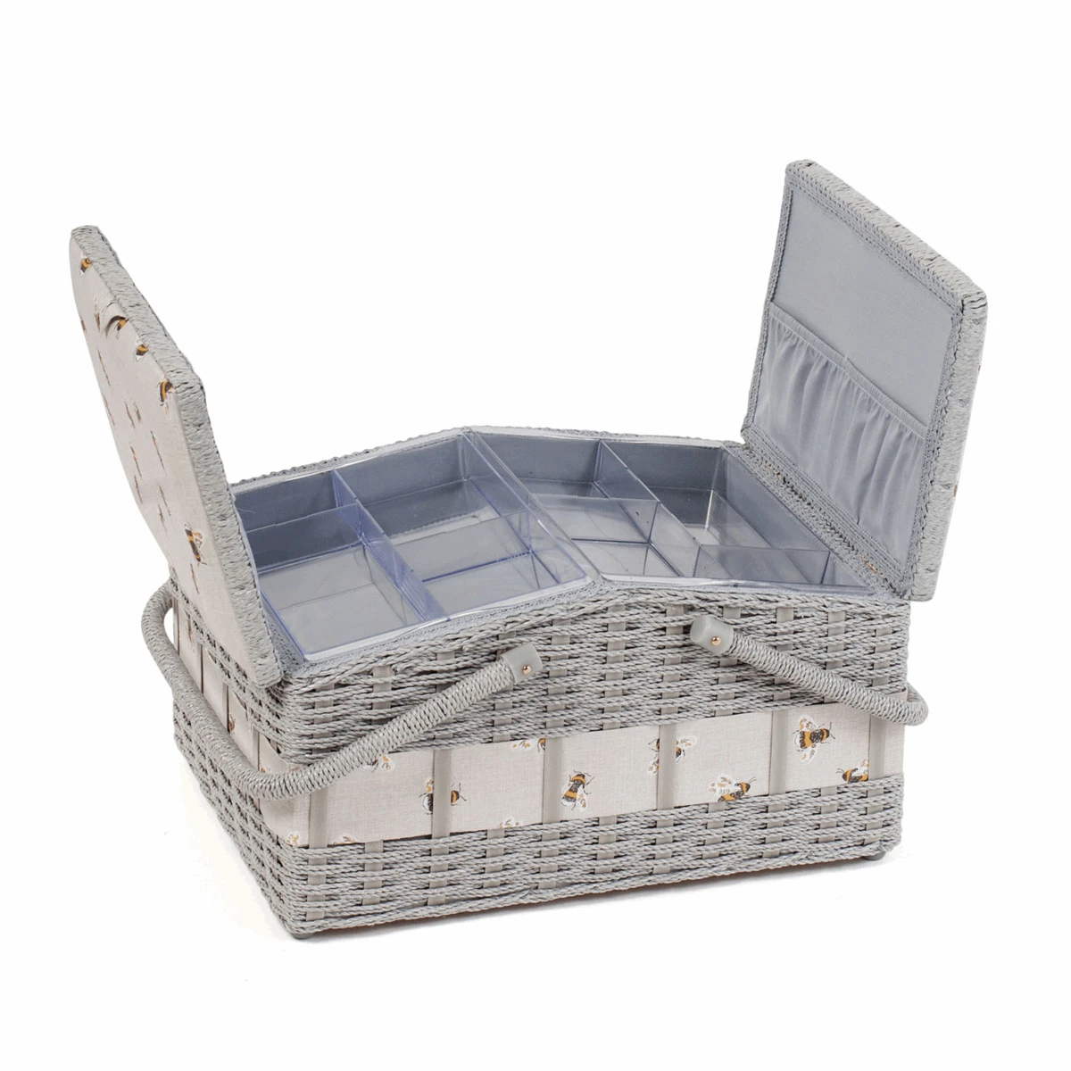 Bee Wicker Basket Sewing Box - Large 4 Bee Wicker Basket Sewing Box - Large - Image 2