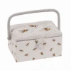 Embroidered Bee Sewing Box - Medium -Singer Store MRME 587 png