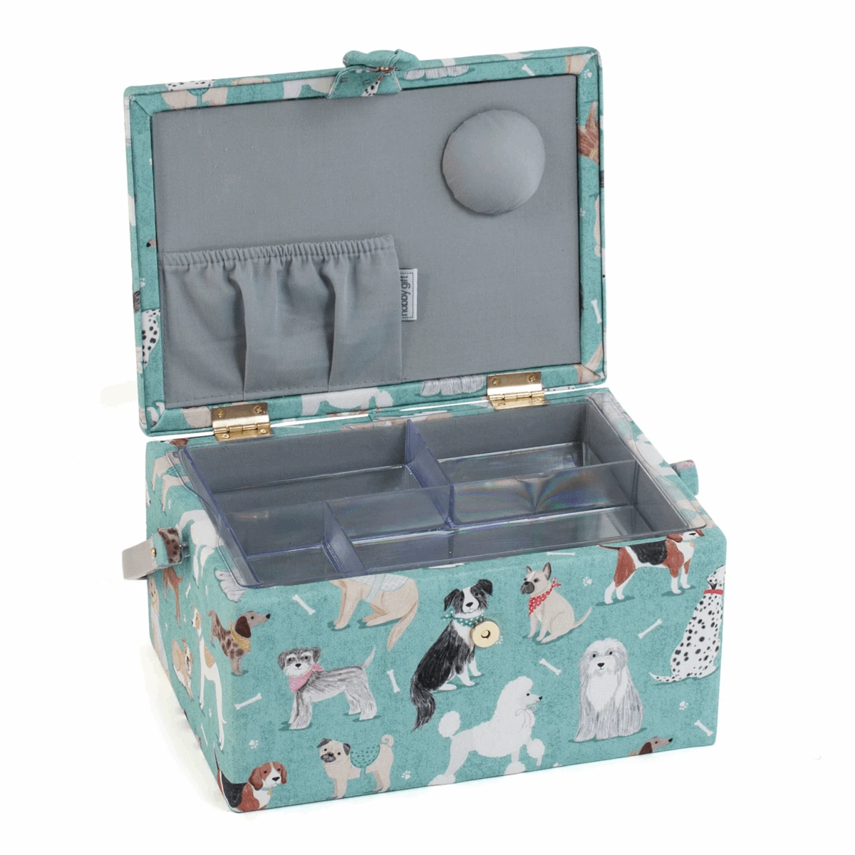 Dogs Sewing Box - Medium 4 Dogs Sewing Box - Medium - Image 2