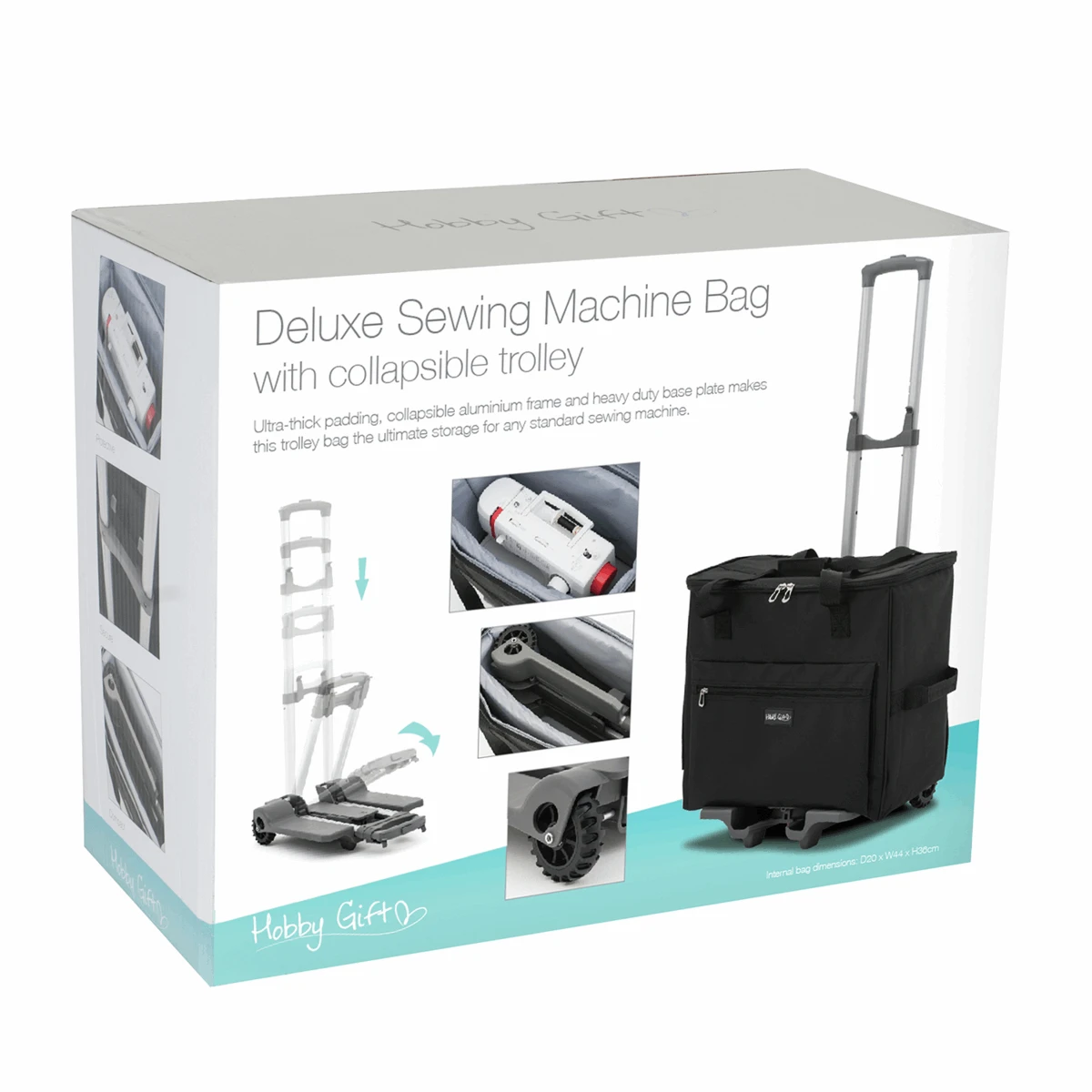 Sewing Machine Trolley Bag Black 7 Sewing Machine Trolley Bag Black - Image 5