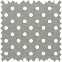 Grey Linen Polka Dot Sewing Box - Small -Singer Store MRS 268 DT png