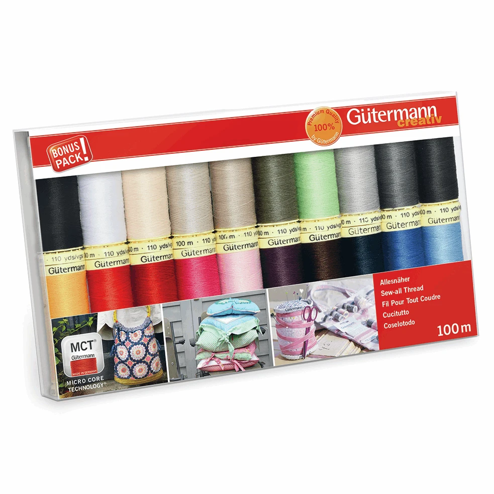 Gutermann Thread Set Sew-All 100m Pack Of 20 3 Gutermann Thread Set Sew-All 100m Pack Of 20