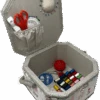 Octagon Sewing Box With Deluxe Craft Kit