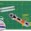 Fabric Cut And Sew Bundle - 45mm Rotary Cutter, A3 Cutting Mat, Tailors Chalk And Sewing Clips 1 Fabric Cut And Sew Bundle - 45mm Rotary Cutter, A3 Cutting Mat, Tailors Chalk And Sewing Clips -Singer Store cutandsewbundle