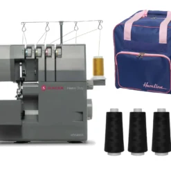 Singer Heavy Duty HD0405S Overlocker With Accessory Bundle - 4 X Thread Cones And Overlocker Bag - New 2025 Model