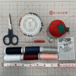 Starter Set With 6 X Threads, Embroidery Scissors, Needle Threader, Tape Measure And More