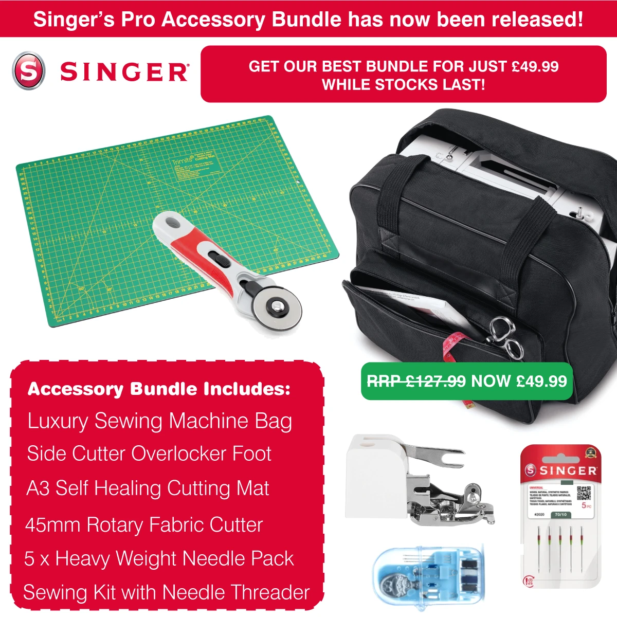 Singer Pro Gift Bundle - Save £78 - Exclusive To Singer Outlet 3 Singer Pro Gift Bundle - Save £78 - Exclusive To Singer Outlet