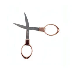 Platinum Sewing Gift Pack - 100+ Pieces - Thread Set, Scissor Set, Large Haberdashery Gift Set, Needle Pack, Bobbin Pack, Rose Gold Foldable Scissors, Thread Cutter -Singer Store rosegoldfoldingscissors open 1