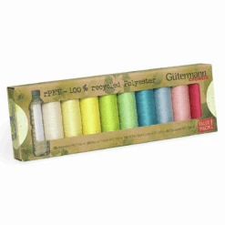 Gutermann Sew-all Thread RPET 100% Recycled Polyester (pastels) - 10 X 100m Assorted
