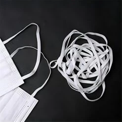 White Elastic 2 Metre Length. Superfine - Ideal For Making Facemasks